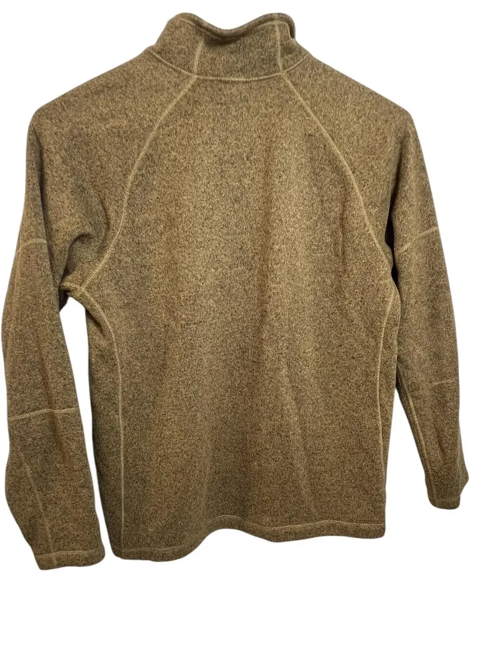 North Face Pullover Mens XL Brown Half Zip Sweater Outdoors Hiking Fleece Jacket